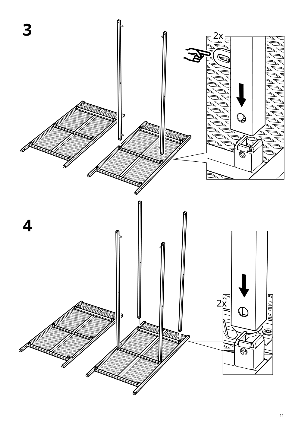 Assembly instructions for IKEA Fjaellbo sideboard black | Page 11 - IKEA FJÄLLBO sideboard 005.027.99