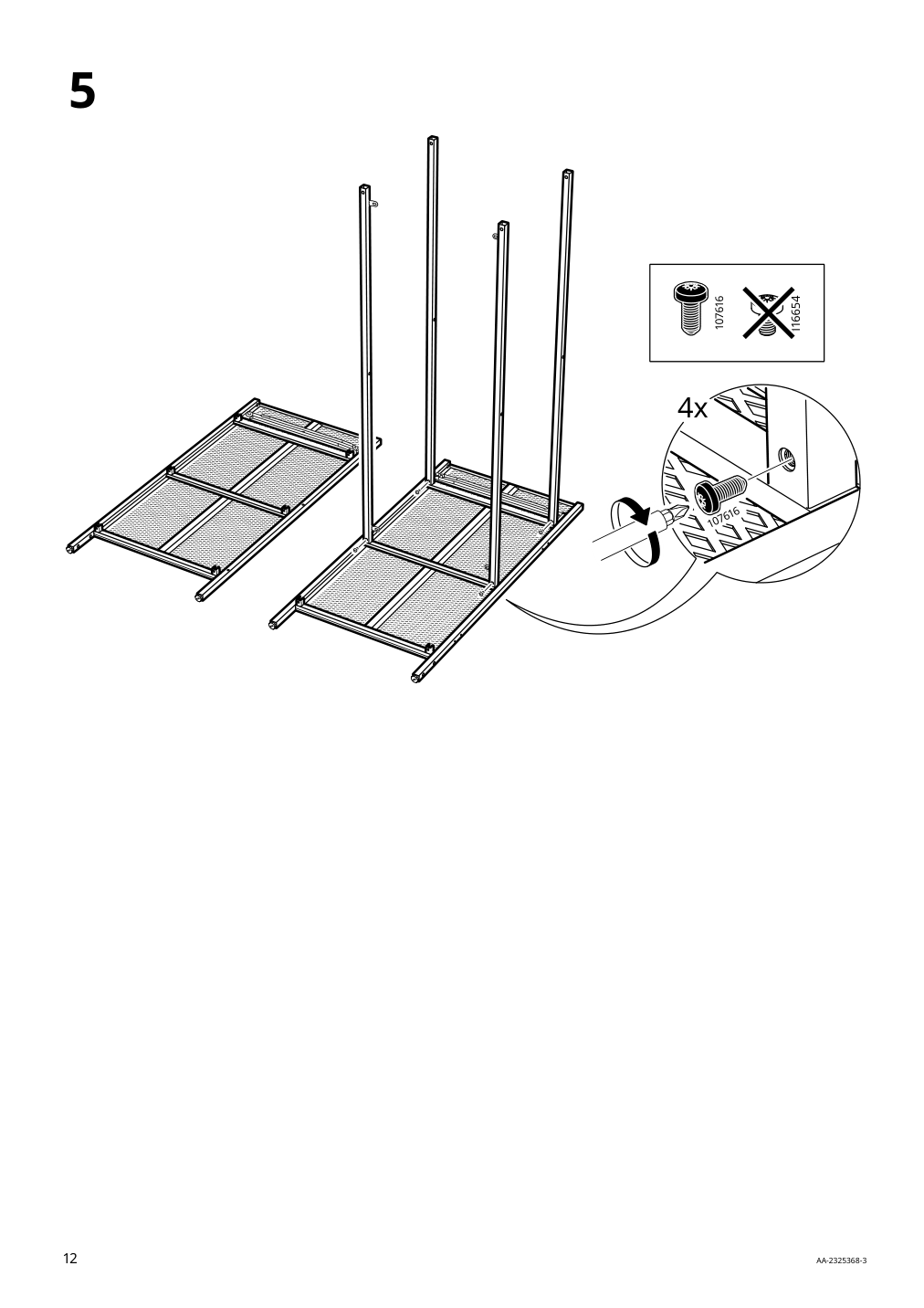 Assembly instructions for IKEA Fjaellbo sideboard black | Page 12 - IKEA FJÄLLBO sideboard 005.027.99