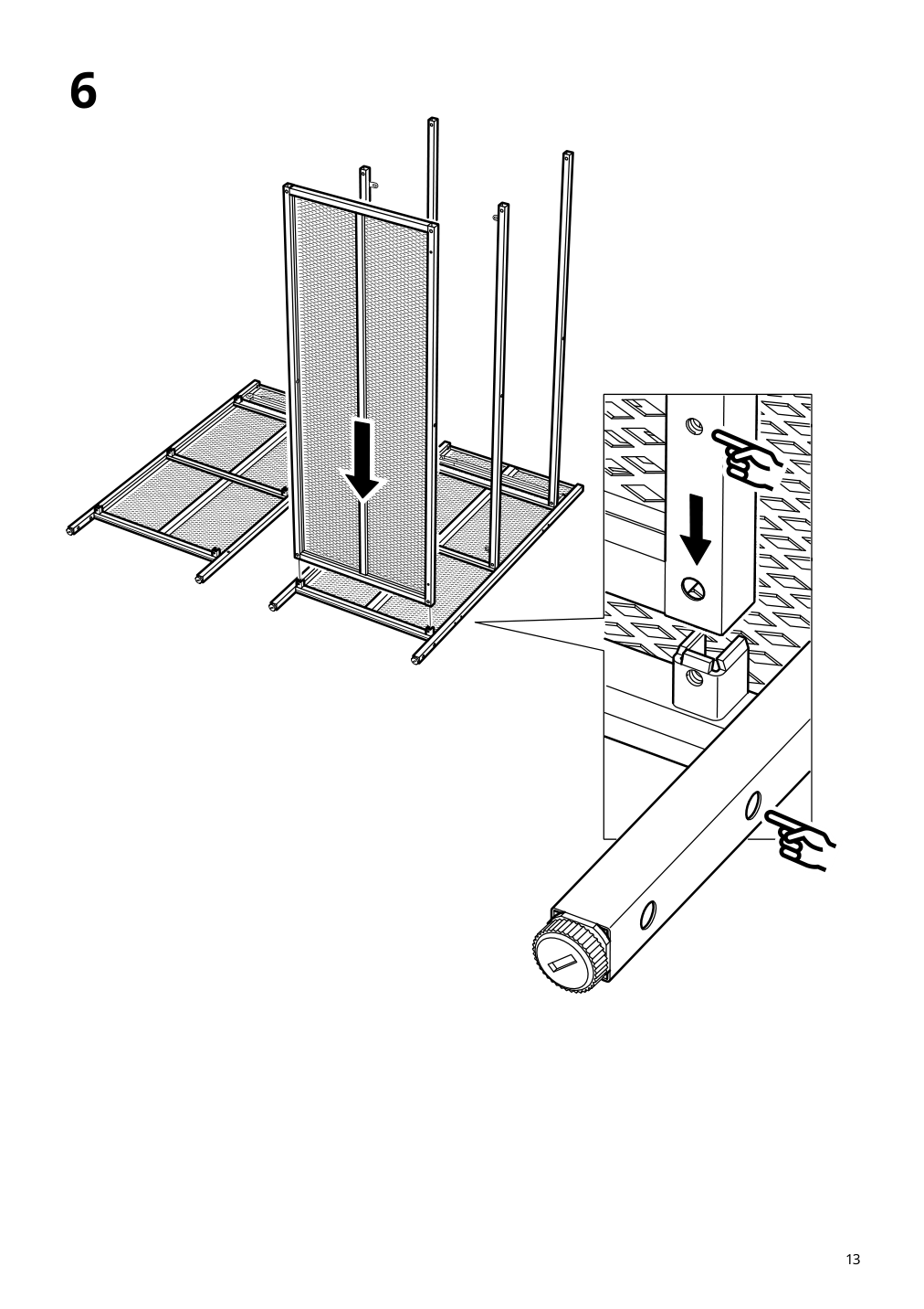 Assembly instructions for IKEA Fjaellbo sideboard black | Page 13 - IKEA FJÄLLBO sideboard 005.027.99