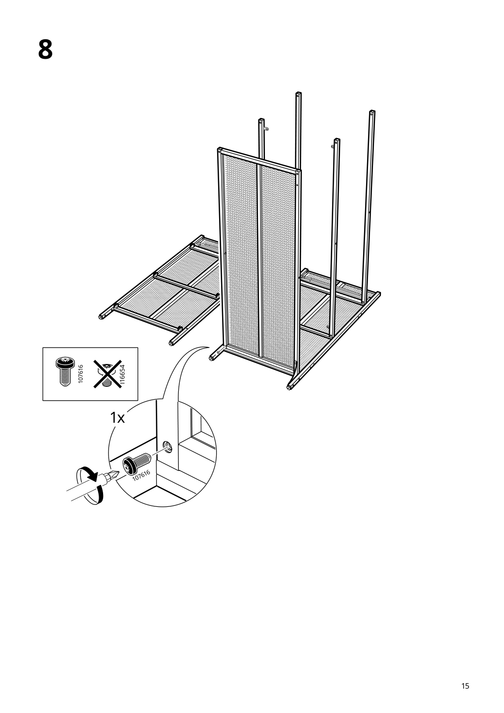 Assembly instructions for IKEA Fjaellbo sideboard black | Page 15 - IKEA FJÄLLBO sideboard 005.027.99