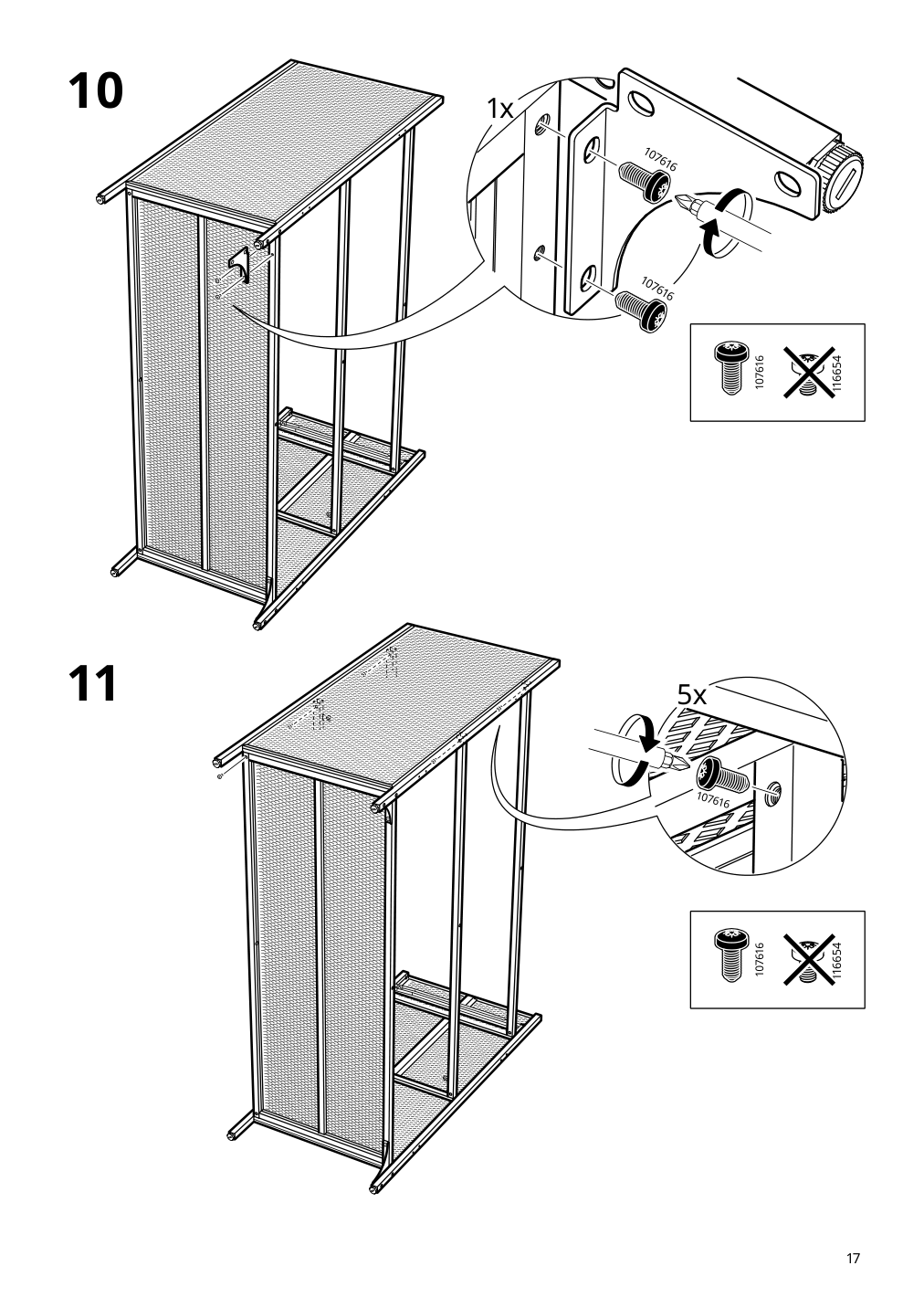 Assembly instructions for IKEA Fjaellbo sideboard black | Page 17 - IKEA FJÄLLBO sideboard 005.027.99