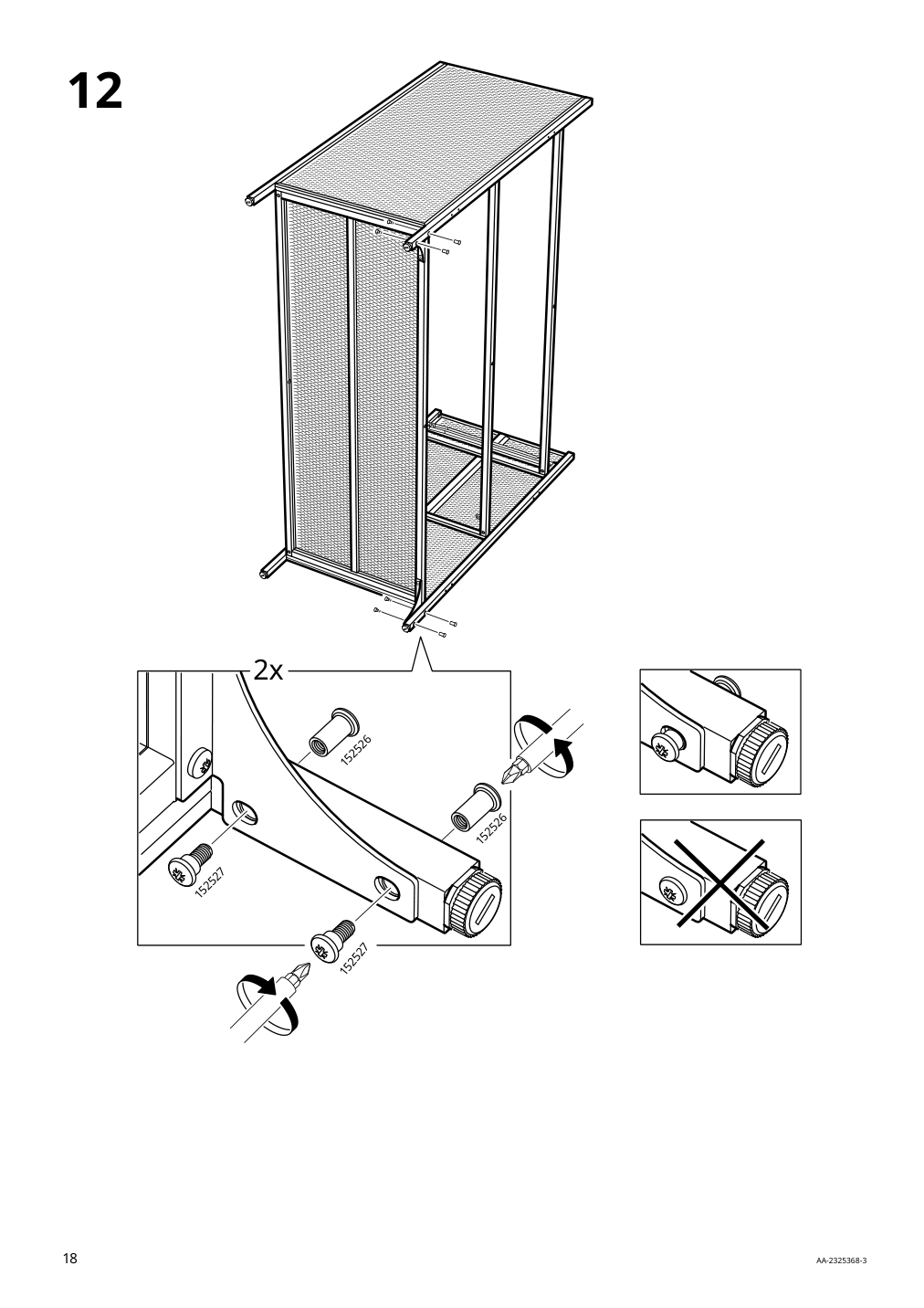 Assembly instructions for IKEA Fjaellbo sideboard black | Page 18 - IKEA FJÄLLBO sideboard 005.027.99