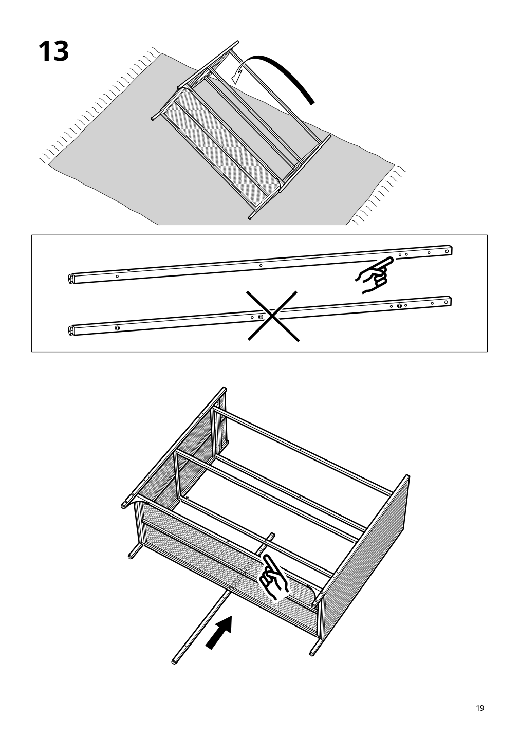 Assembly instructions for IKEA Fjaellbo sideboard black | Page 19 - IKEA FJÄLLBO sideboard 005.027.99