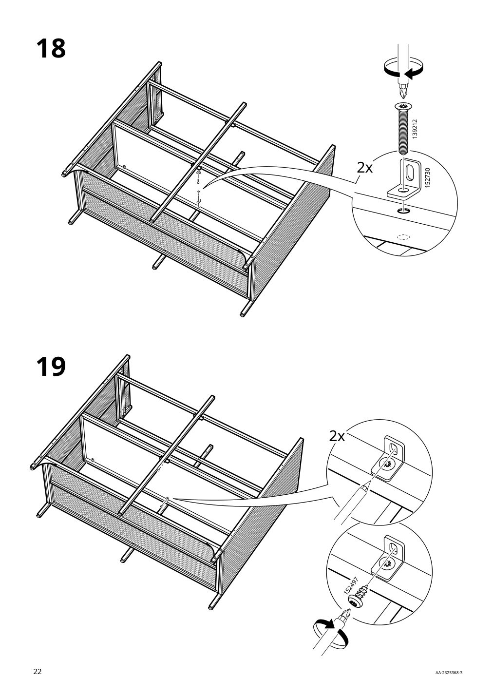 Assembly instructions for IKEA Fjaellbo sideboard black | Page 22 - IKEA FJÄLLBO sideboard 005.027.99