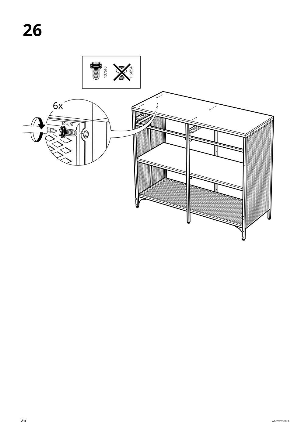 Assembly instructions for IKEA Fjaellbo sideboard black | Page 26 - IKEA FJÄLLBO sideboard 005.027.99