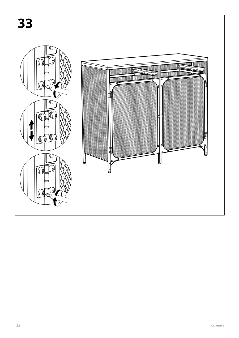 Assembly instructions for IKEA Fjaellbo sideboard black | Page 32 - IKEA FJÄLLBO sideboard 005.027.99