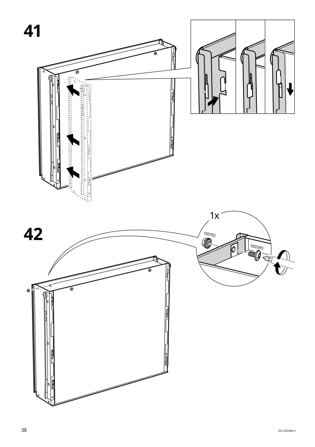 Assembly instructions for IKEA Fjaellbo sideboard black | Page 38 - IKEA FJÄLLBO sideboard 005.027.99