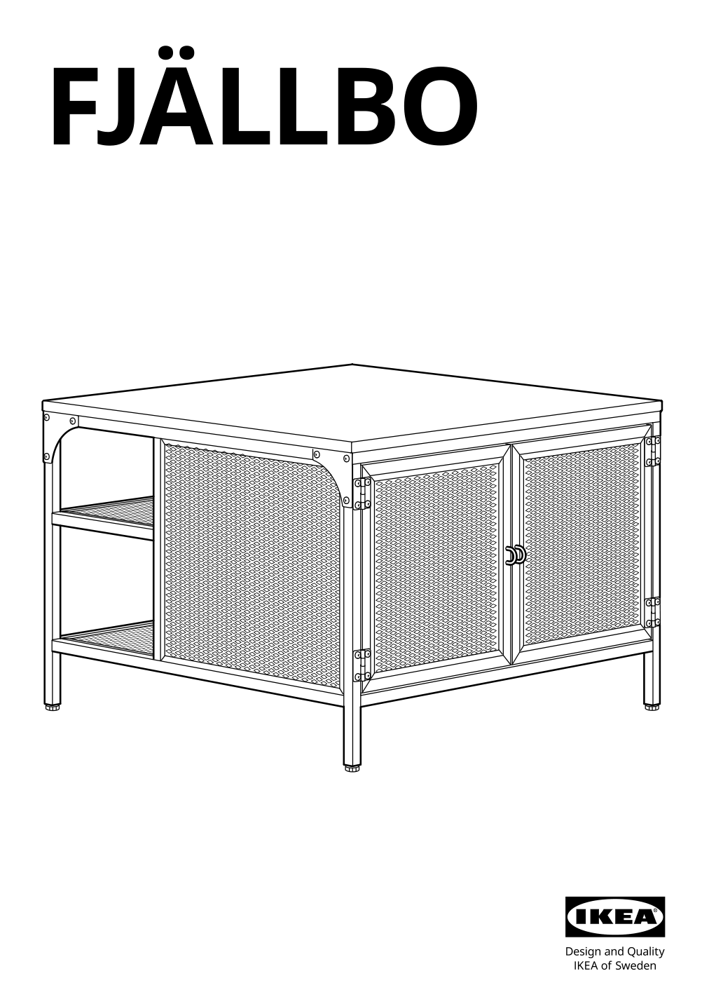 Assembly instructions for IKEA Fjaellbo storage cube black | Page 1 - IKEA FJÄLLBO storage cube 905.395.76