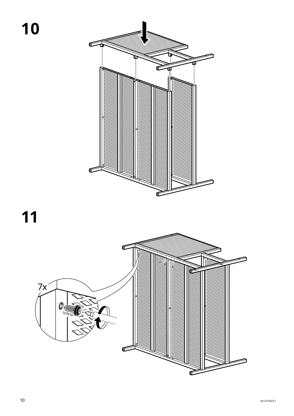 Assembly instructions for IKEA Fjaellbo storage cube black | Page 10 - IKEA FJÄLLBO storage cube 905.395.76