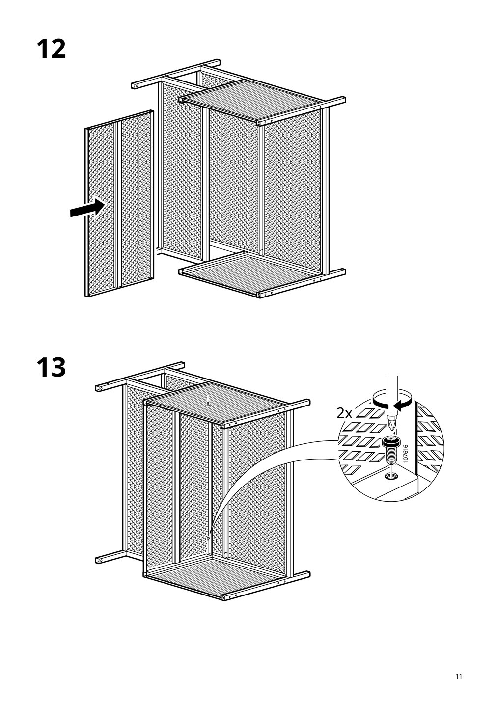 Assembly instructions for IKEA Fjaellbo storage cube black | Page 11 - IKEA FJÄLLBO storage cube 905.395.76