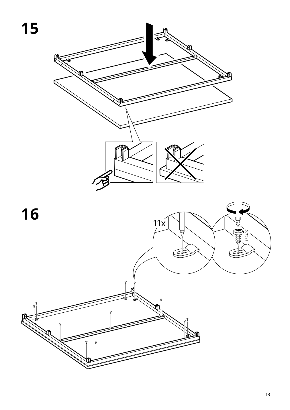 Assembly instructions for IKEA Fjaellbo storage cube black | Page 13 - IKEA FJÄLLBO storage cube 905.395.76