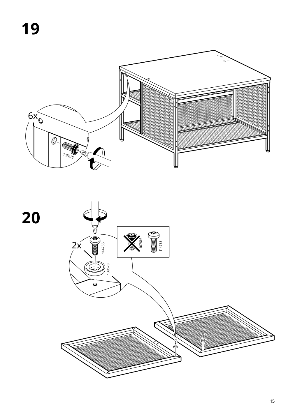 Assembly instructions for IKEA Fjaellbo storage cube black | Page 15 - IKEA FJÄLLBO storage cube 905.395.76