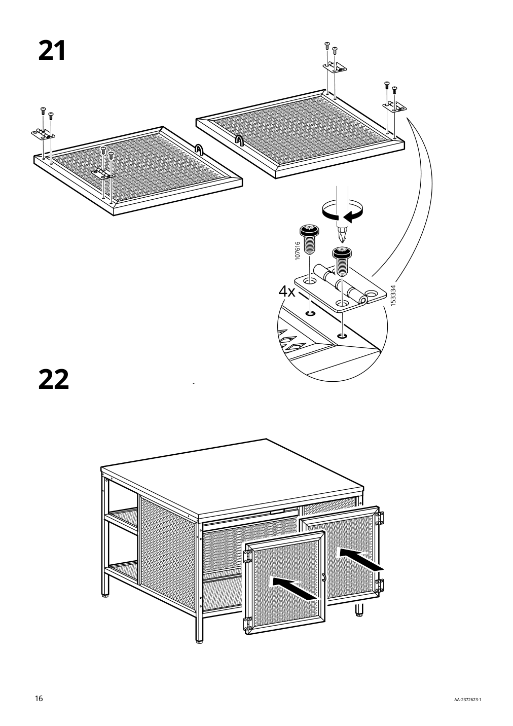 Assembly instructions for IKEA Fjaellbo storage cube black | Page 16 - IKEA FJÄLLBO storage cube 905.395.76