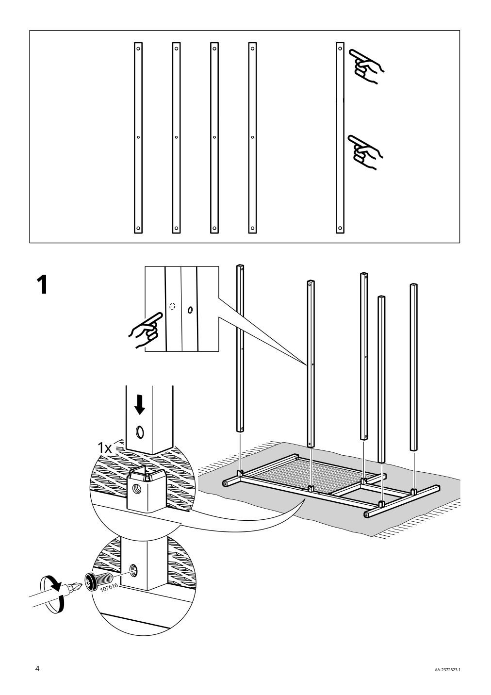 Assembly instructions for IKEA Fjaellbo storage cube black | Page 4 - IKEA FJÄLLBO storage cube 905.395.76