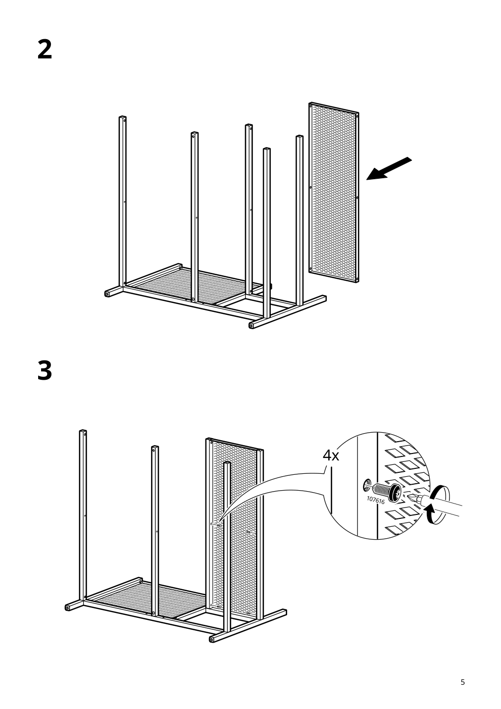 Assembly instructions for IKEA Fjaellbo storage cube black | Page 5 - IKEA FJÄLLBO storage cube 905.395.76