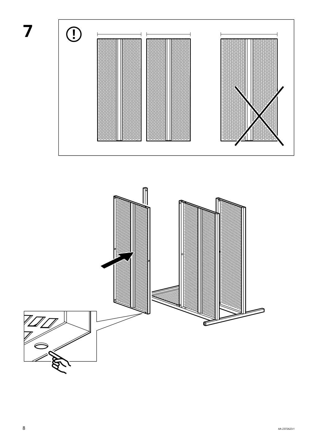 Assembly instructions for IKEA Fjaellbo storage cube black | Page 8 - IKEA FJÄLLBO storage cube 905.395.76