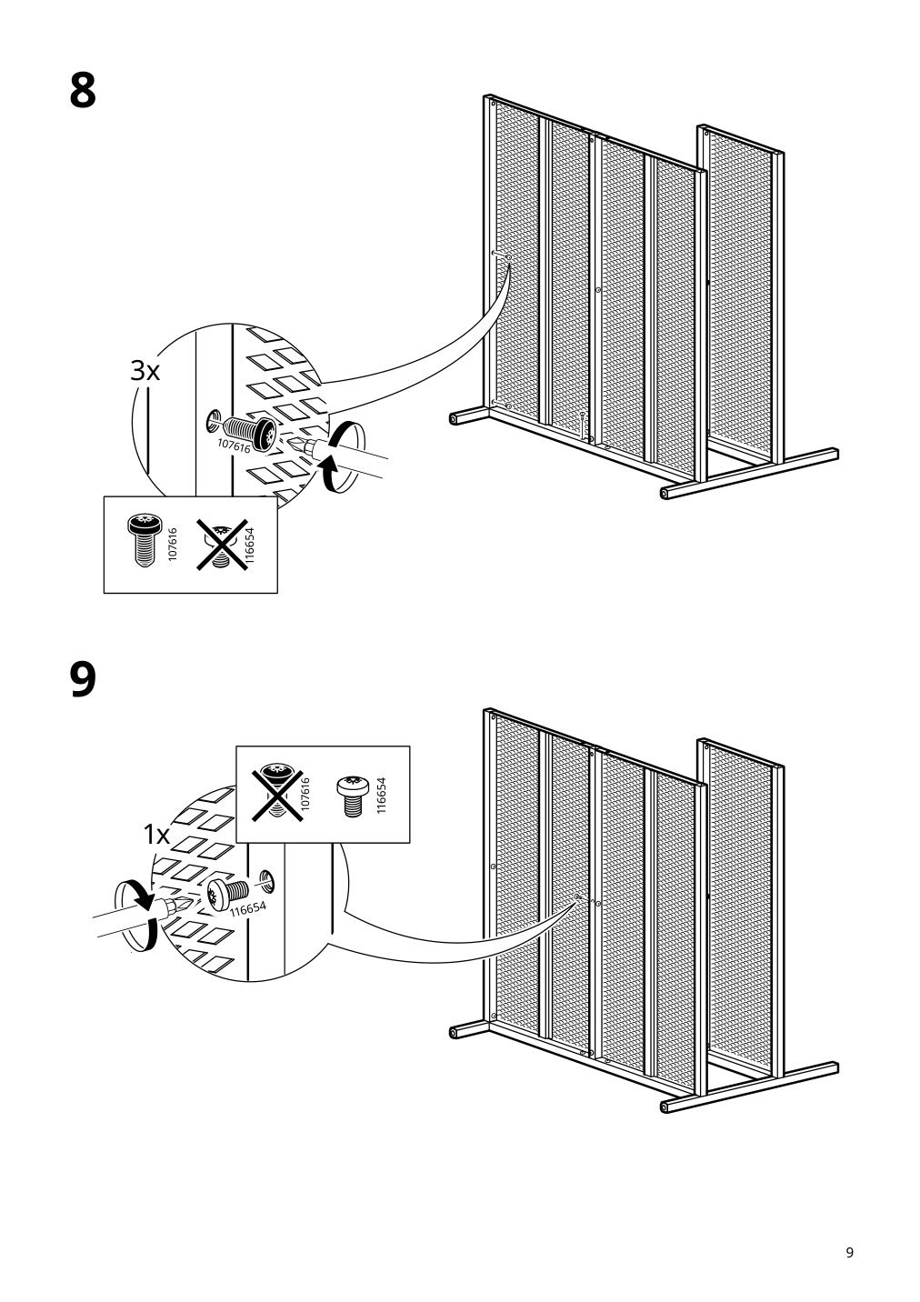 Assembly instructions for IKEA Fjaellbo storage cube black | Page 9 - IKEA FJÄLLBO storage cube 905.395.76