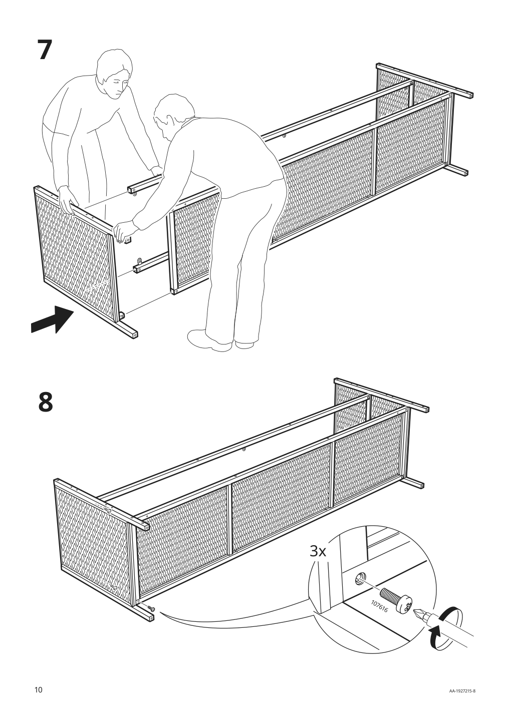 Assembly instructions for IKEA Fjaellbo tv unit black | Page 10 - IKEA FJÄLLBO TV storage combination 791.912.66