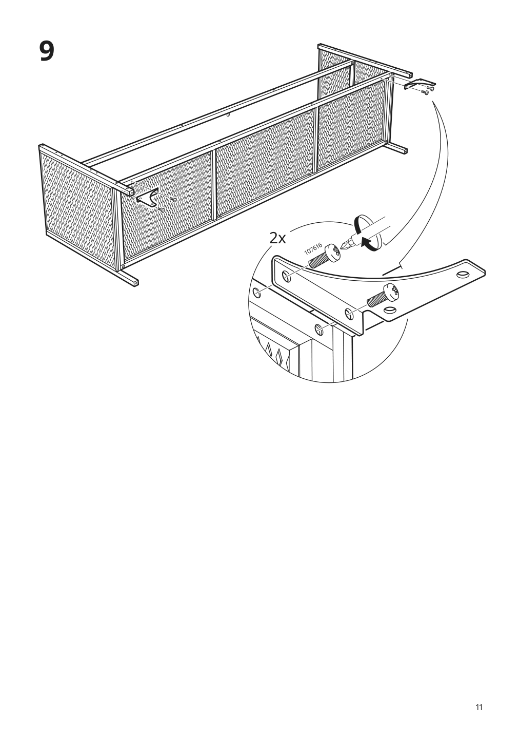 Assembly instructions for IKEA Fjaellbo tv unit black | Page 11 - IKEA FJÄLLBO TV storage combination 791.912.66