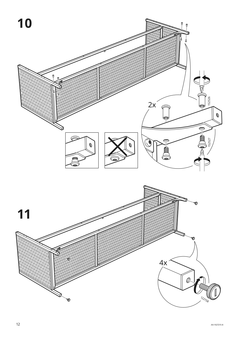 Assembly instructions for IKEA Fjaellbo tv unit black | Page 12 - IKEA FJÄLLBO TV storage combination 791.912.66