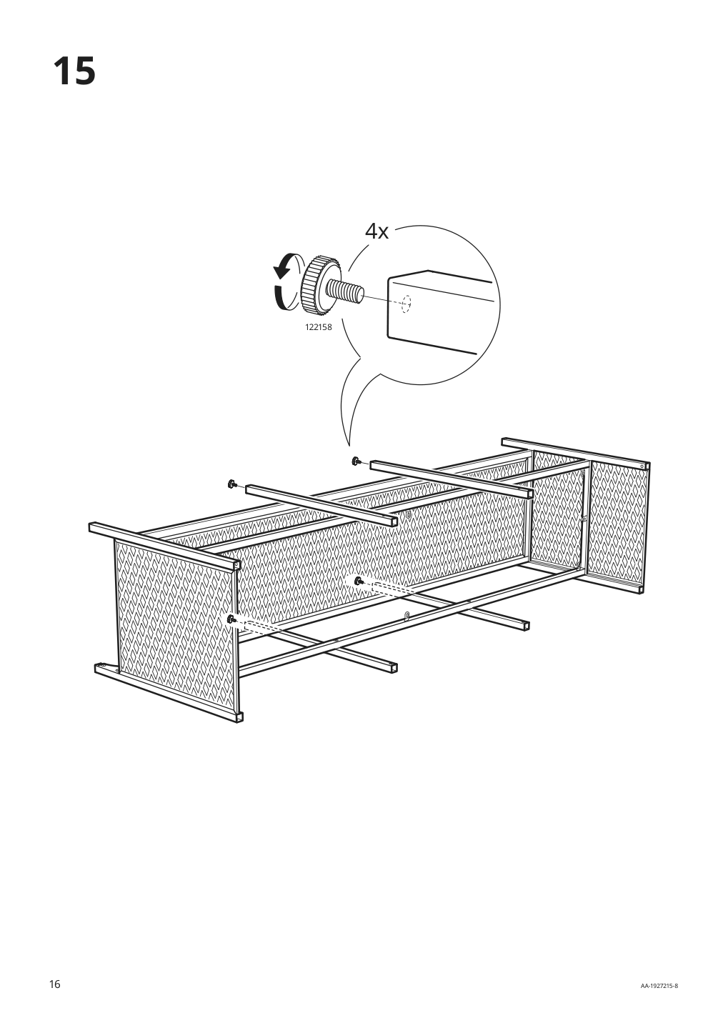 Assembly instructions for IKEA Fjaellbo tv unit black | Page 16 - IKEA FJÄLLBO TV storage combination 791.912.66