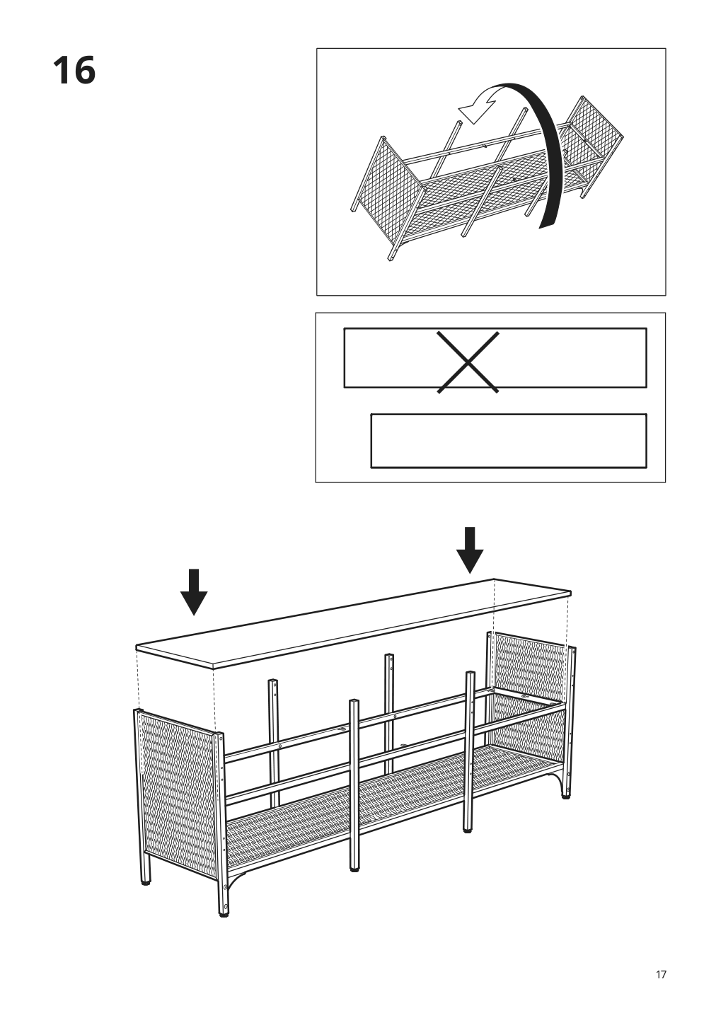 Assembly instructions for IKEA Fjaellbo tv unit black | Page 17 - IKEA FJÄLLBO TV storage combination 791.912.66