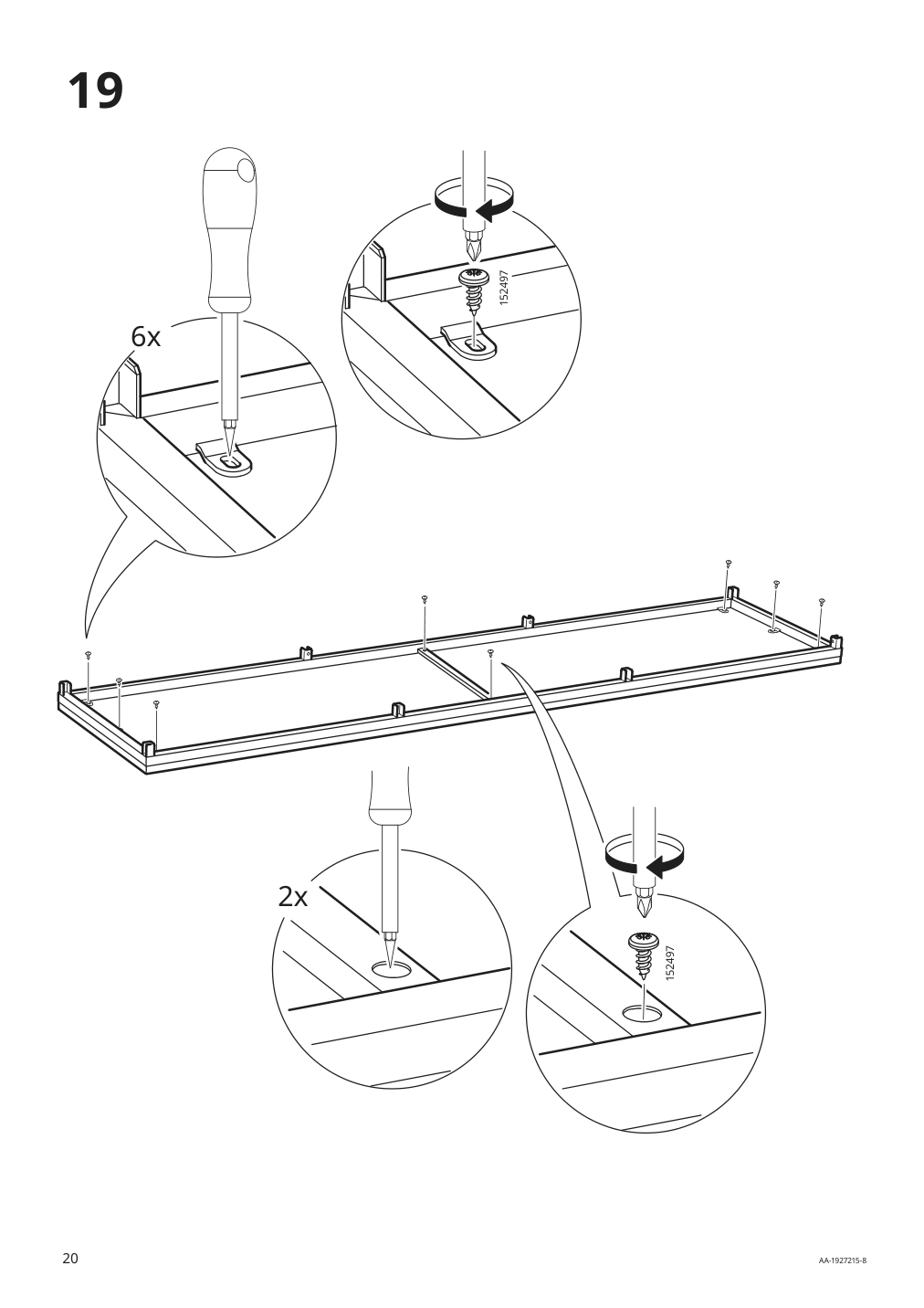 Assembly instructions for IKEA Fjaellbo tv unit black | Page 20 - IKEA FJÄLLBO TV storage combination 791.912.66