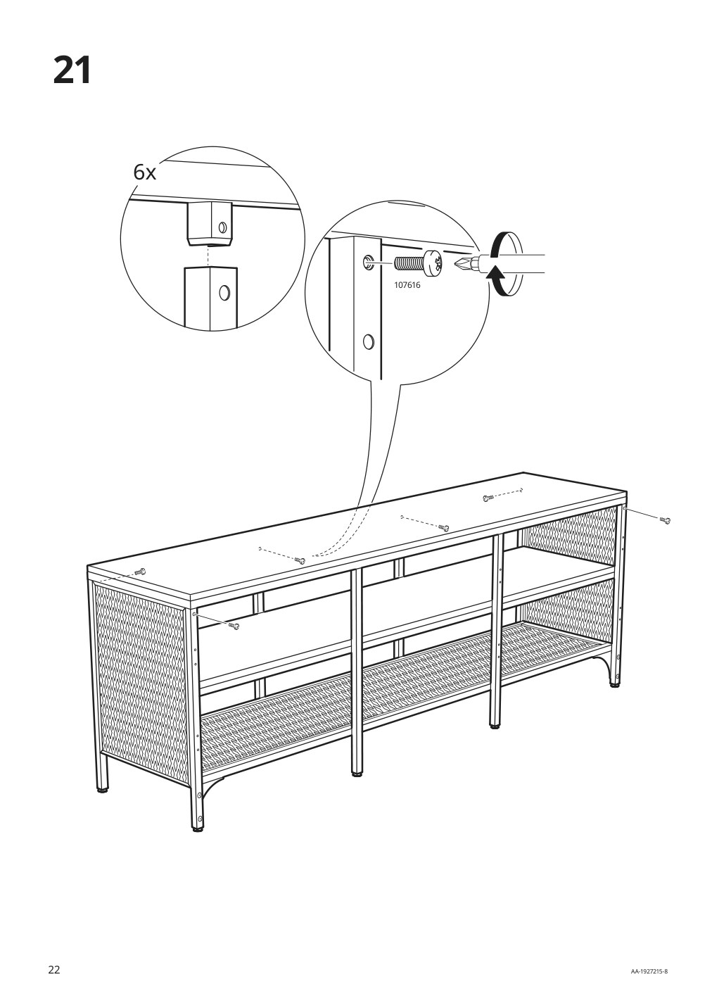 Assembly instructions for IKEA Fjaellbo tv unit black | Page 22 - IKEA FJÄLLBO TV storage combination 791.912.66