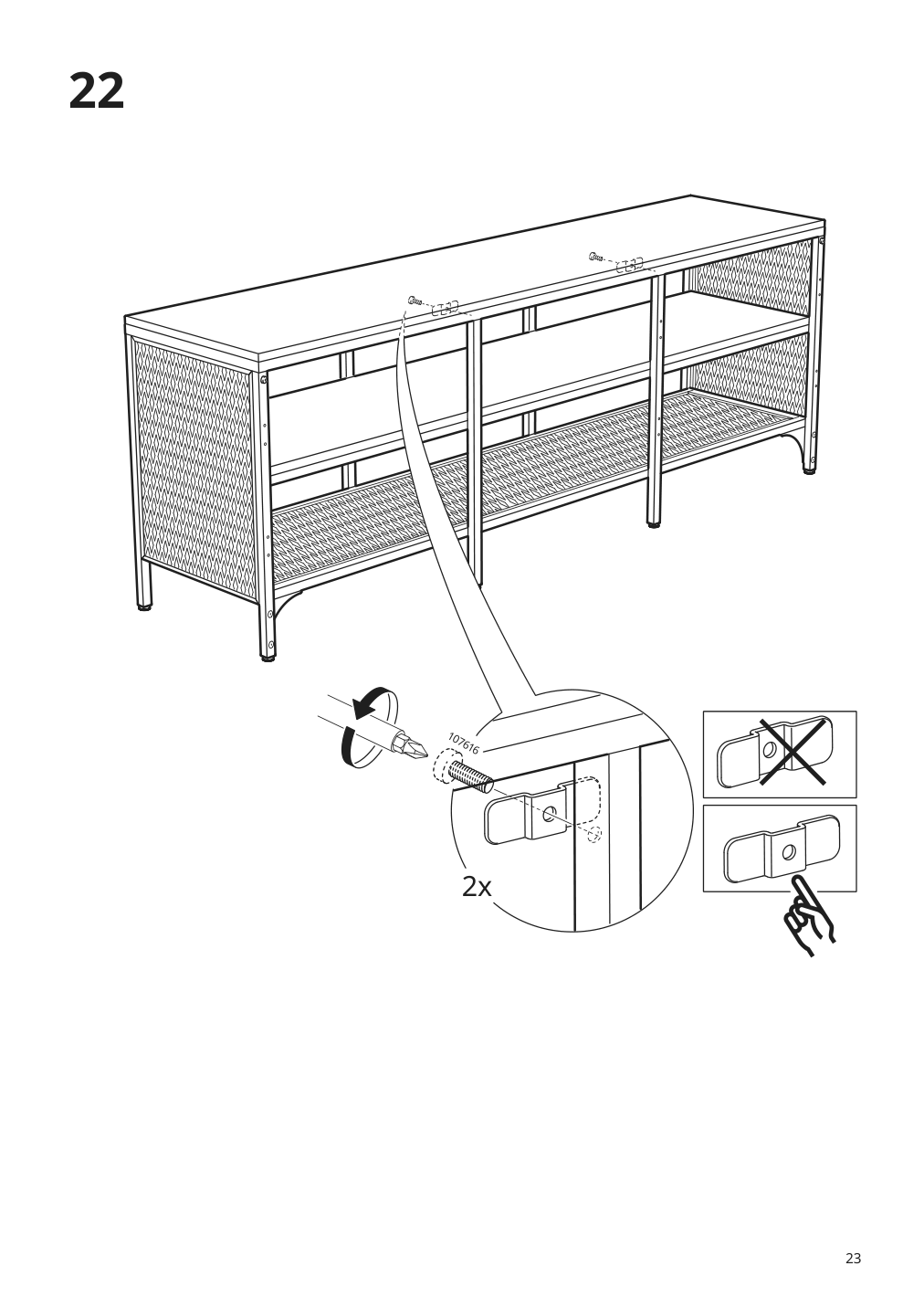 Assembly instructions for IKEA Fjaellbo tv unit black | Page 23 - IKEA FJÄLLBO TV storage combination 791.912.66