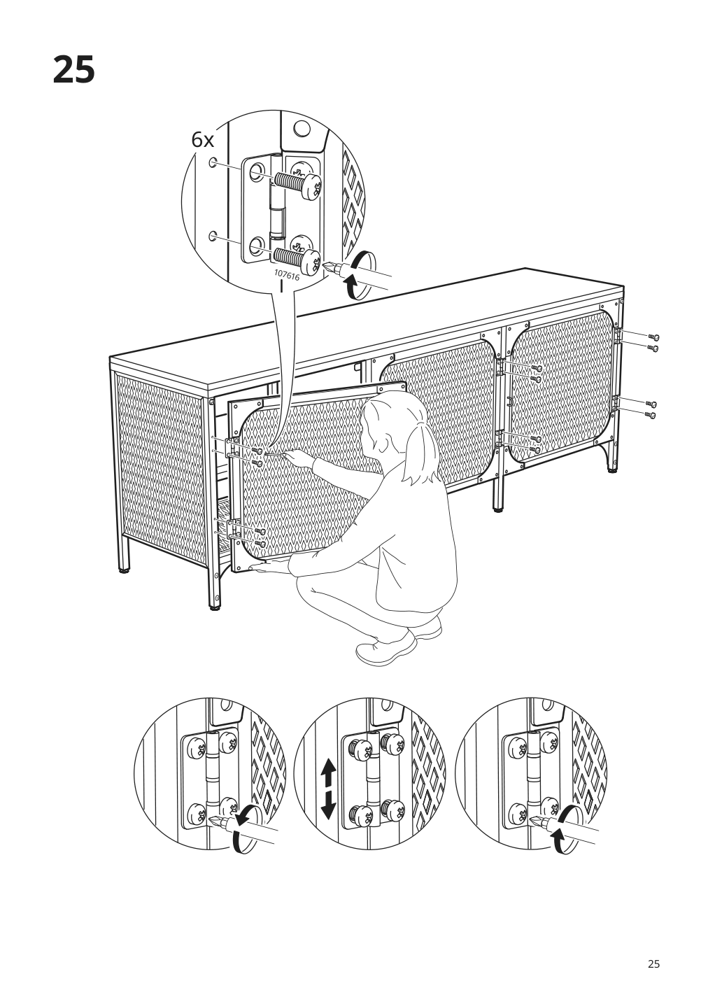 Assembly instructions for IKEA Fjaellbo tv unit black | Page 25 - IKEA FJÄLLBO TV storage combination 791.912.66