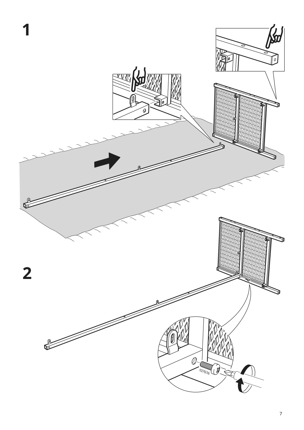 Assembly instructions for IKEA Fjaellbo tv unit black | Page 7 - IKEA FJÄLLBO TV storage combination 791.912.66