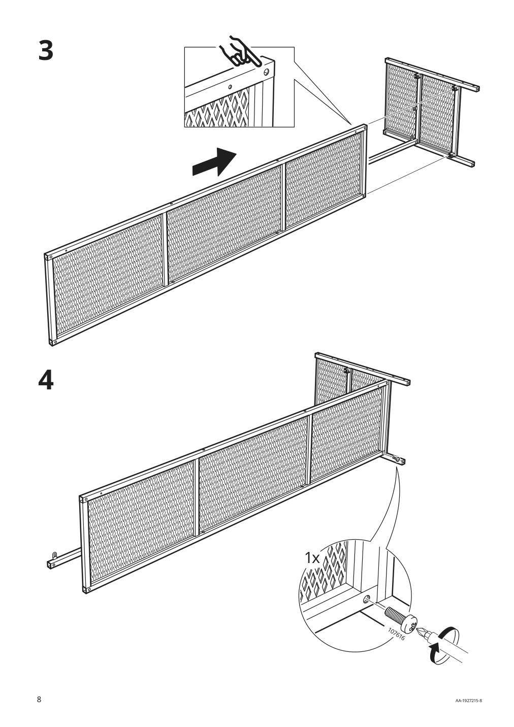 Assembly instructions for IKEA Fjaellbo tv unit black | Page 8 - IKEA FJÄLLBO TV storage combination 791.912.66