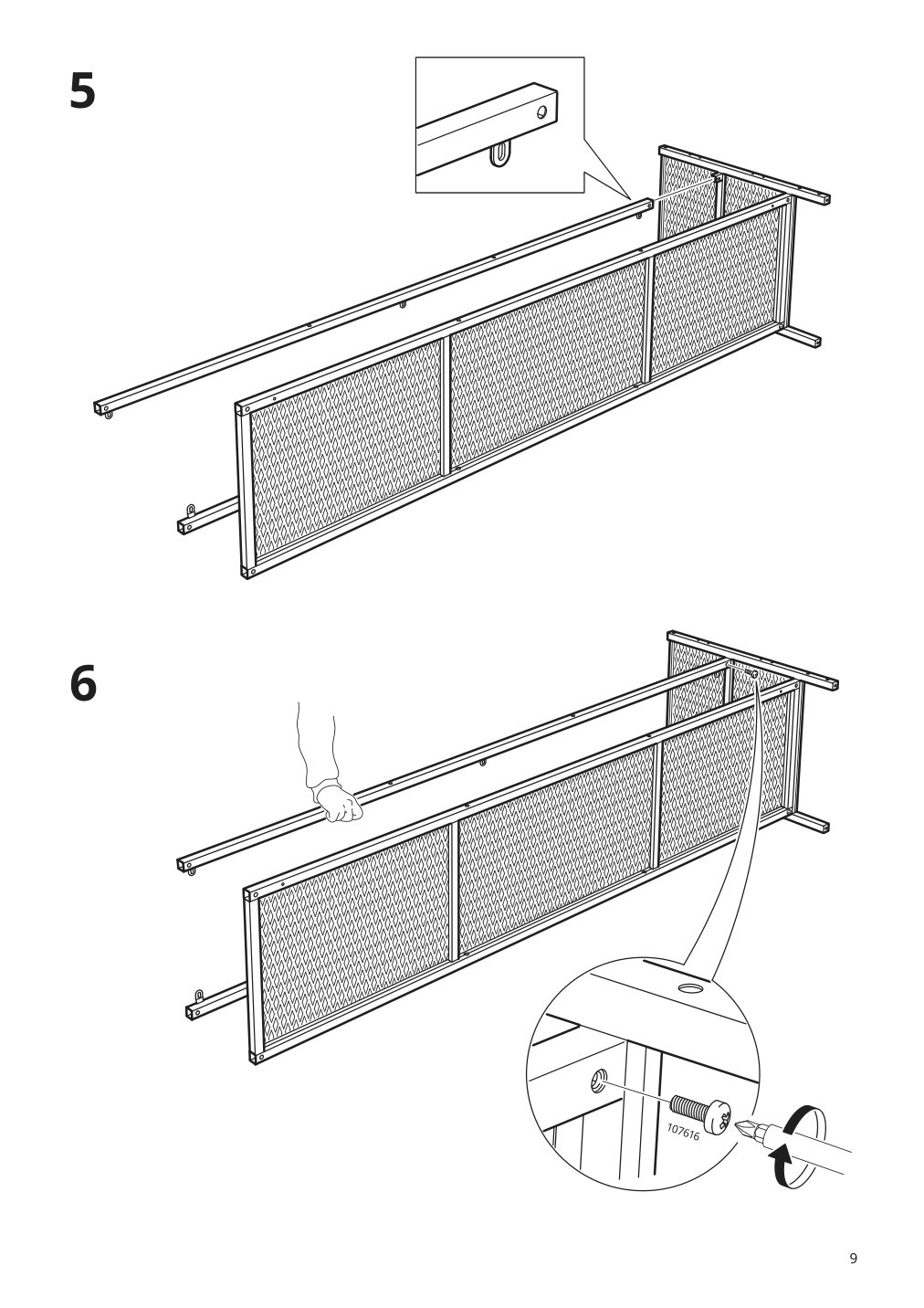 Assembly instructions for IKEA Fjaellbo tv unit black | Page 9 - IKEA FJÄLLBO TV storage combination 791.912.66