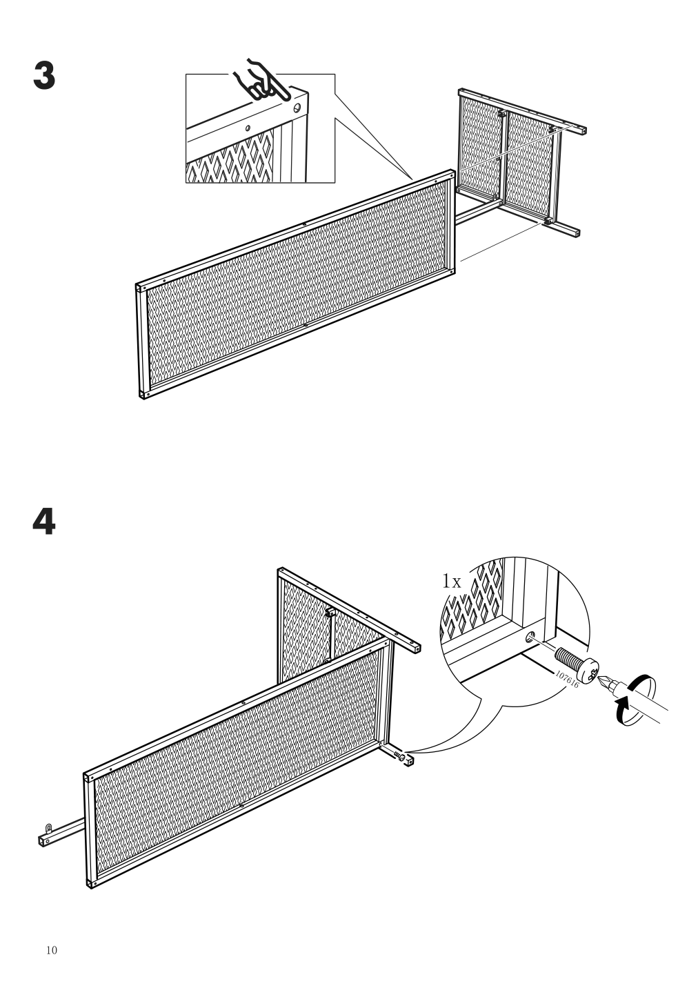 Assembly instructions for IKEA Fjaellbo tv unit black | Page 10 - IKEA FJÄLLBO TV unit 805.664.38