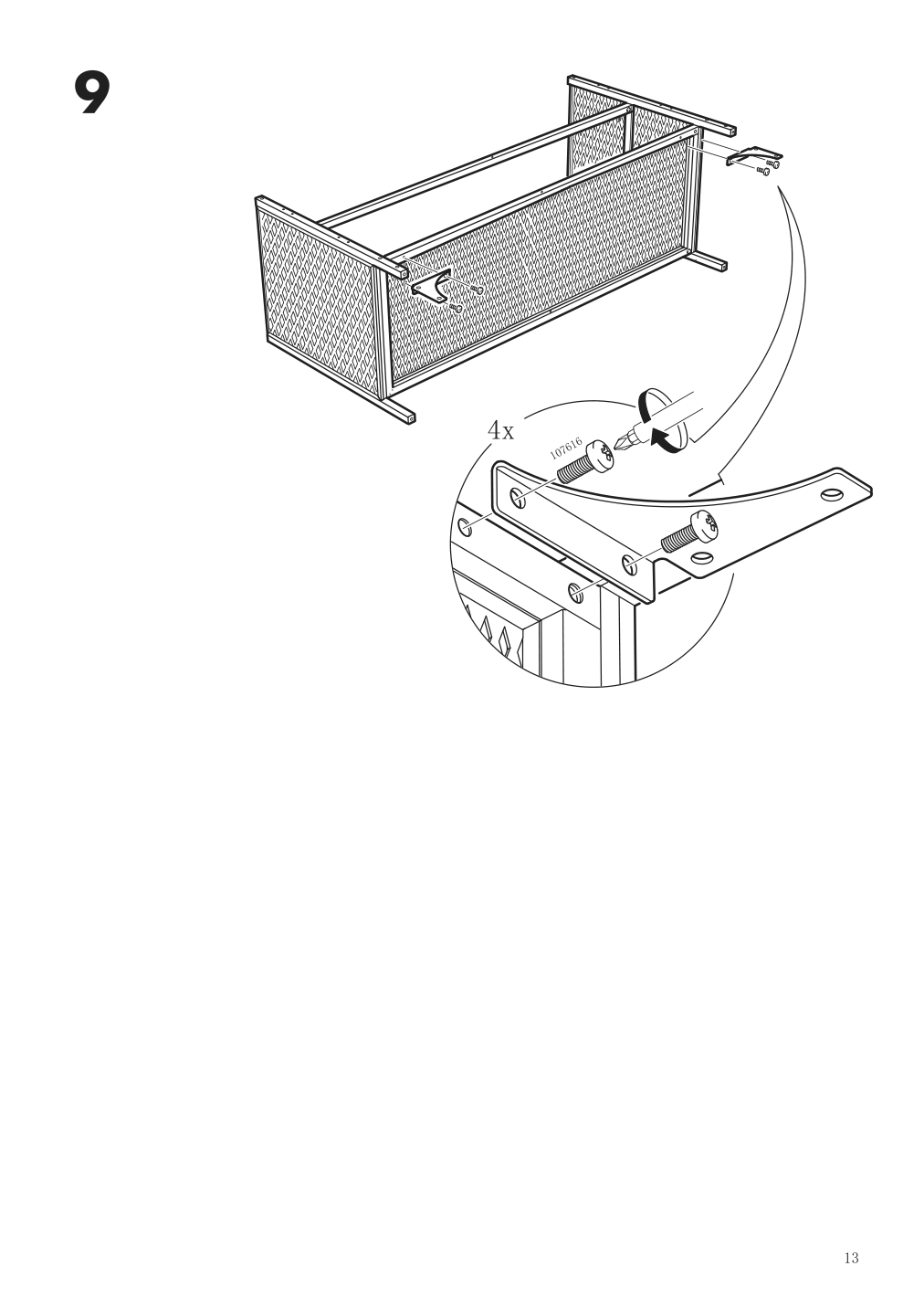 Assembly instructions for IKEA Fjaellbo tv unit black | Page 13 - IKEA FJÄLLBO TV unit 805.664.38