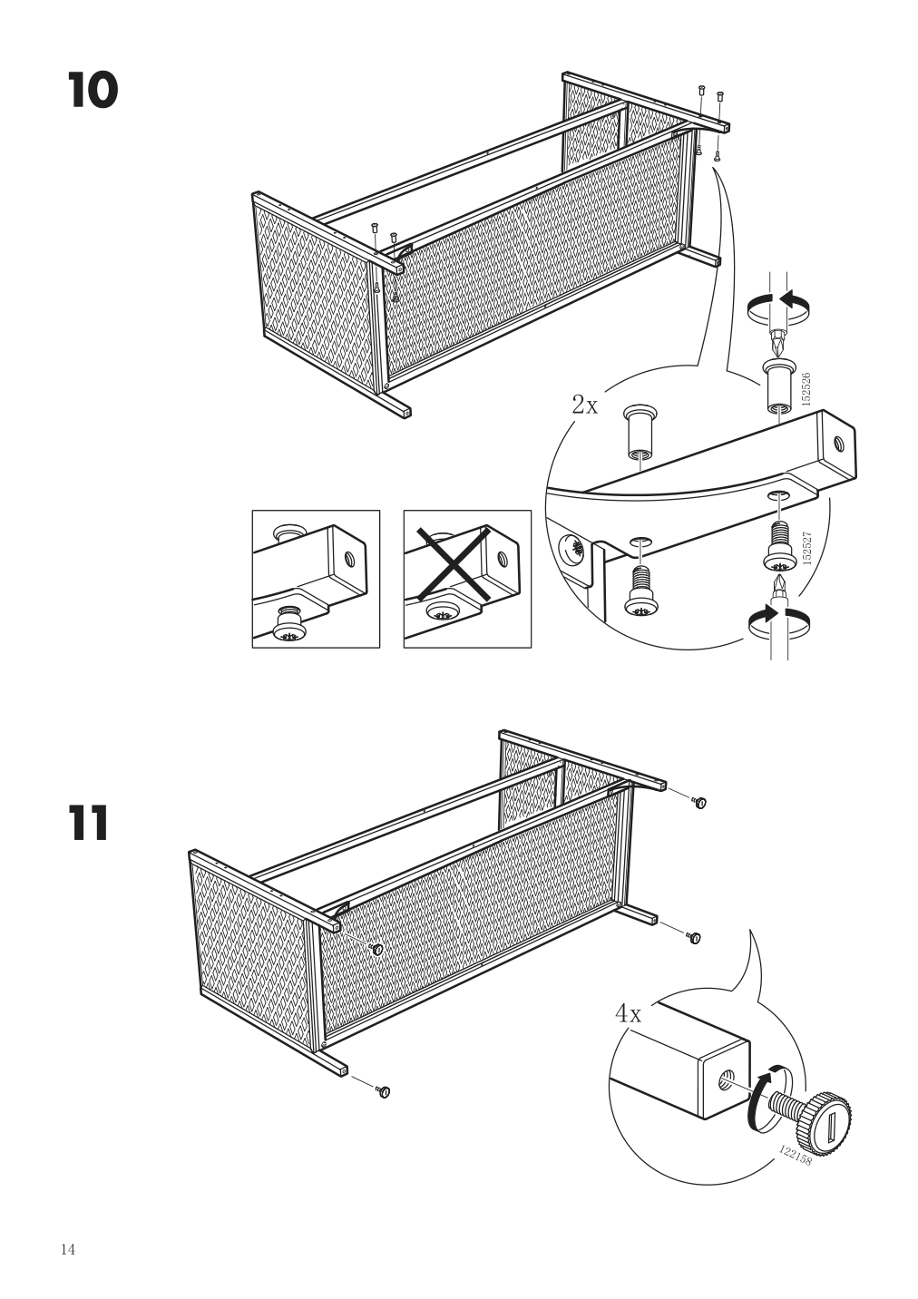 Assembly instructions for IKEA Fjaellbo tv unit black | Page 14 - IKEA FJÄLLBO TV unit 805.664.38