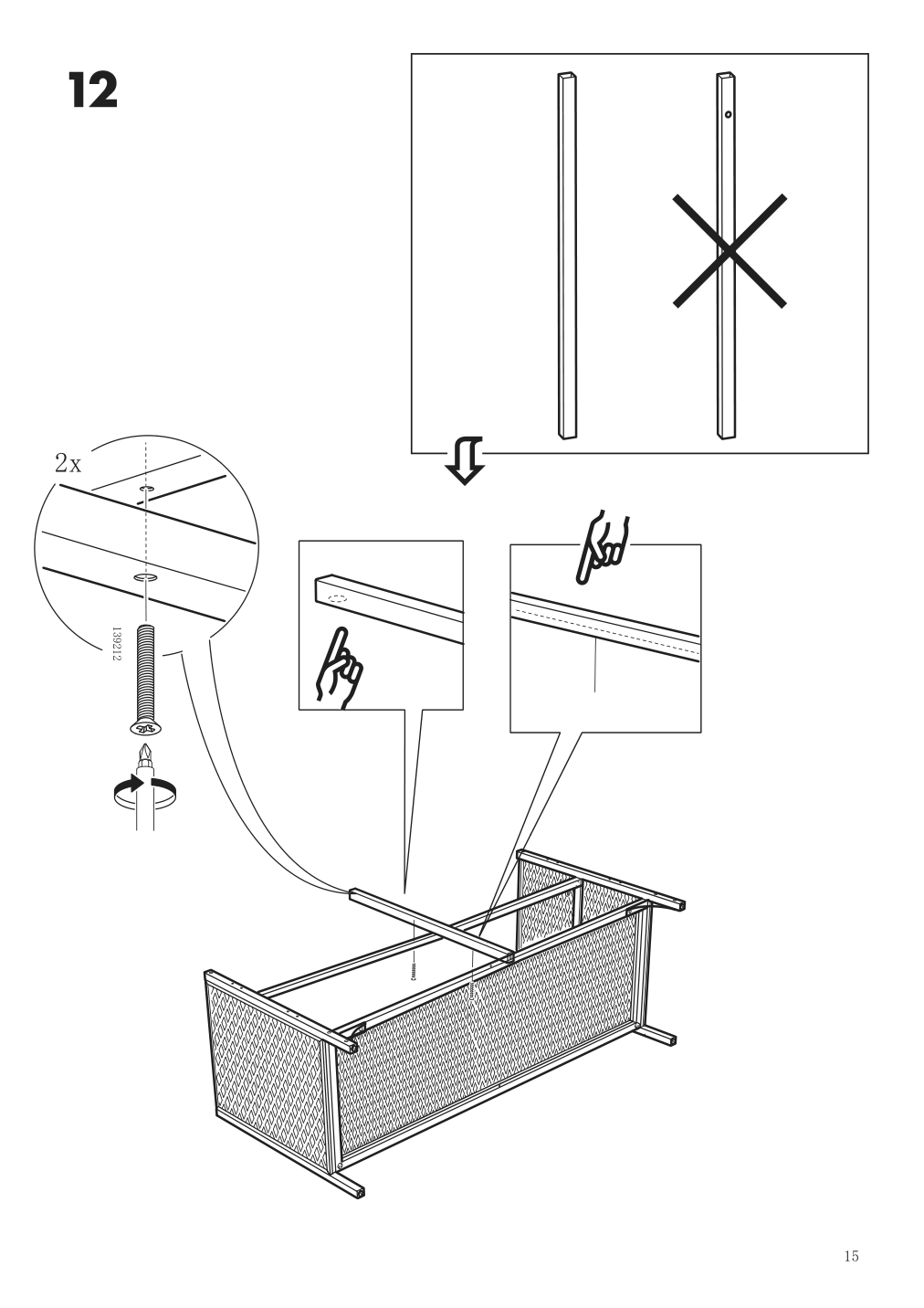 Assembly instructions for IKEA Fjaellbo tv unit black | Page 15 - IKEA FJÄLLBO TV unit 805.664.38