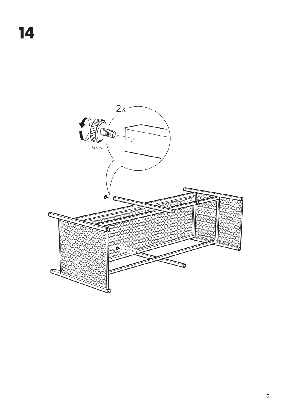 Assembly instructions for IKEA Fjaellbo tv unit black | Page 17 - IKEA FJÄLLBO TV unit 805.664.38