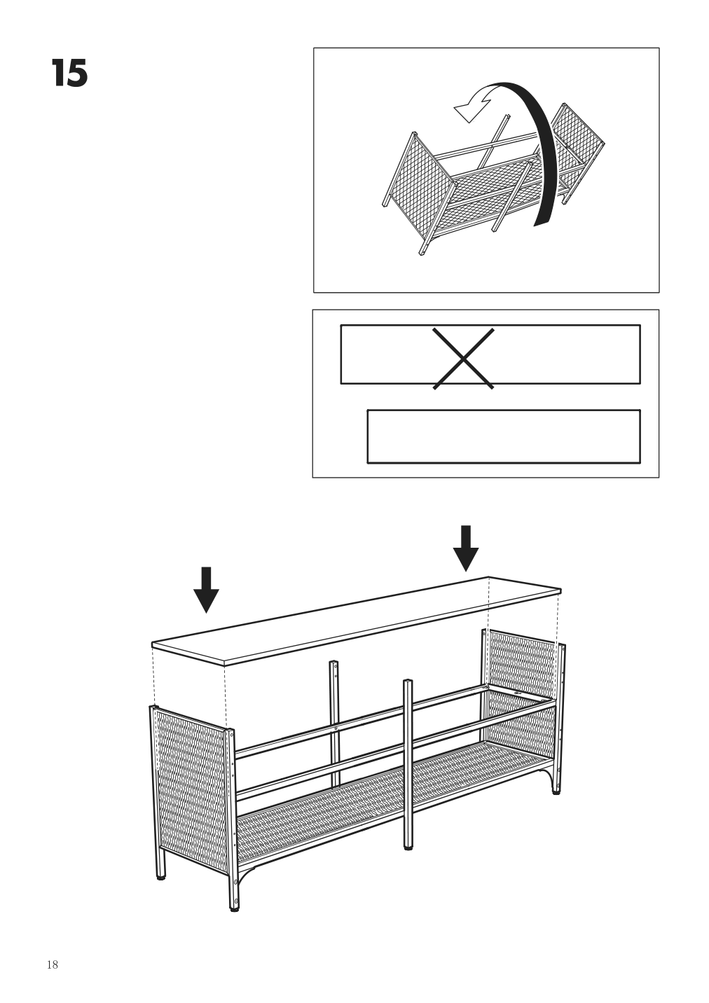 Assembly instructions for IKEA Fjaellbo tv unit black | Page 18 - IKEA FJÄLLBO TV unit 805.664.38