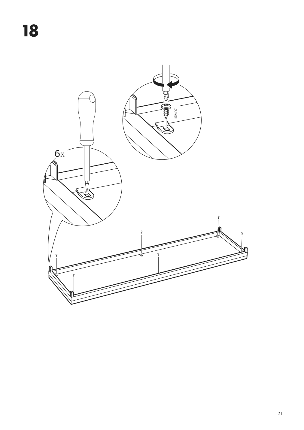 Assembly instructions for IKEA Fjaellbo tv unit black | Page 21 - IKEA FJÄLLBO TV unit 805.664.38