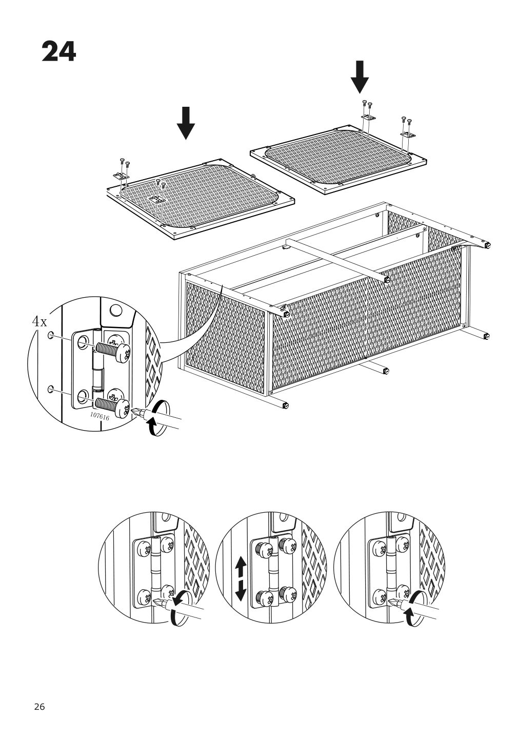 Assembly instructions for IKEA Fjaellbo tv unit black | Page 26 - IKEA FJÄLLBO TV unit 805.664.38