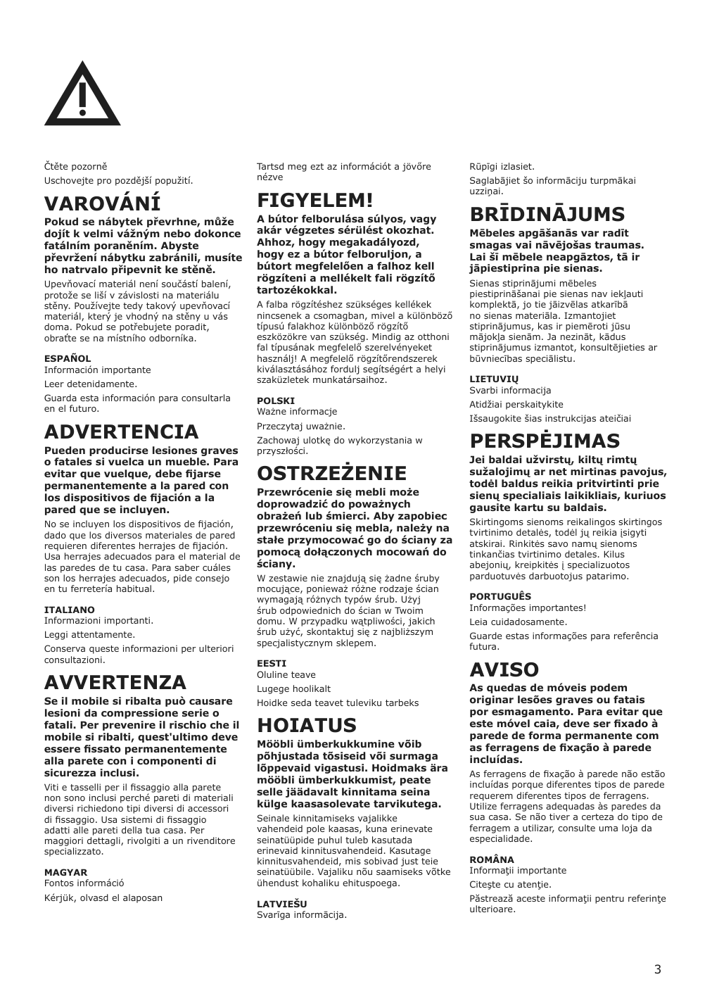 Assembly instructions for IKEA Fjaellbo tv unit black | Page 3 - IKEA FJÄLLBO TV unit 805.664.38