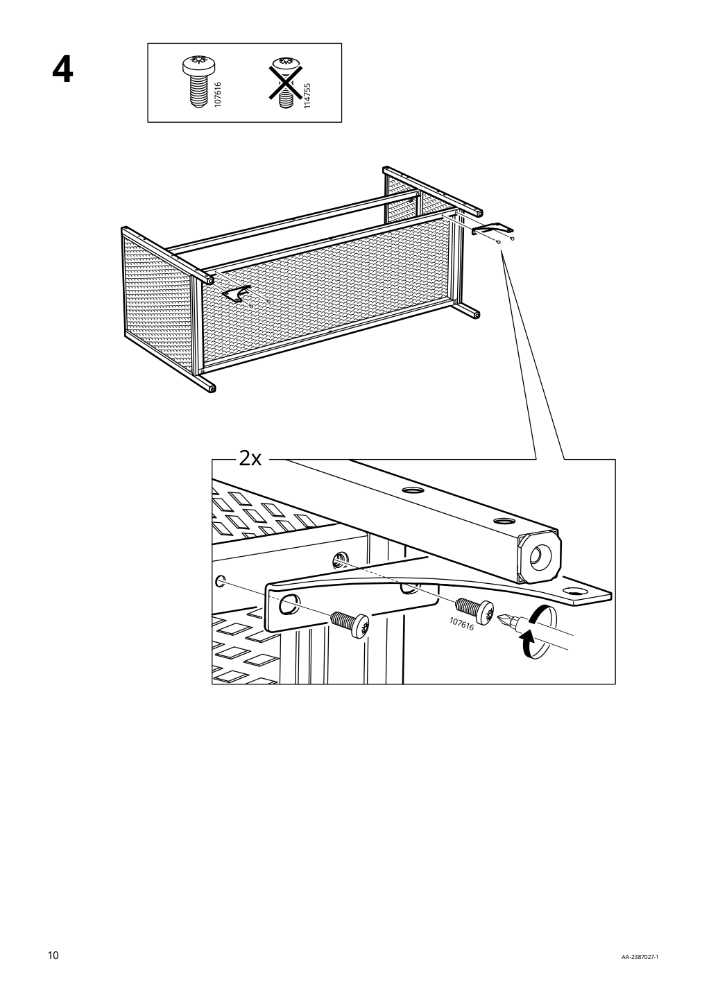 Assembly instructions for IKEA Fjaellbo tv unit black | Page 10 - IKEA FJÄLLBO TV unit 805.664.38