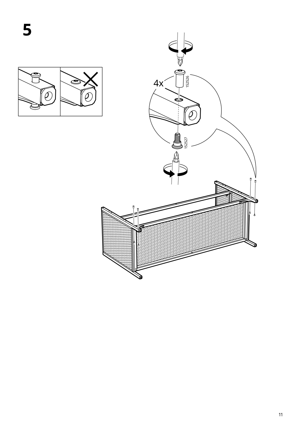 Assembly instructions for IKEA Fjaellbo tv unit black | Page 11 - IKEA FJÄLLBO TV unit 805.664.38