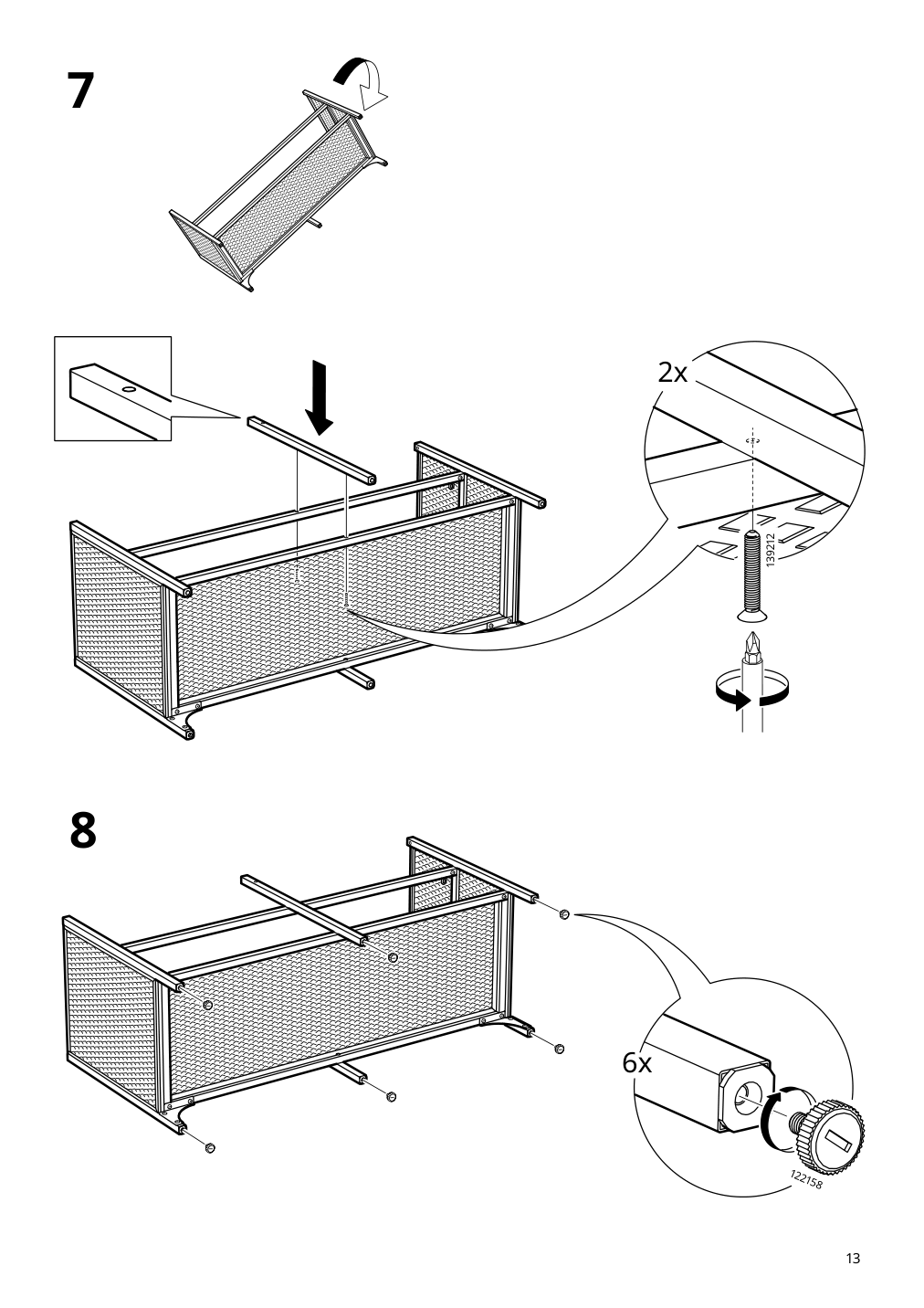 Assembly instructions for IKEA Fjaellbo tv unit black | Page 13 - IKEA FJÄLLBO TV unit 805.664.38