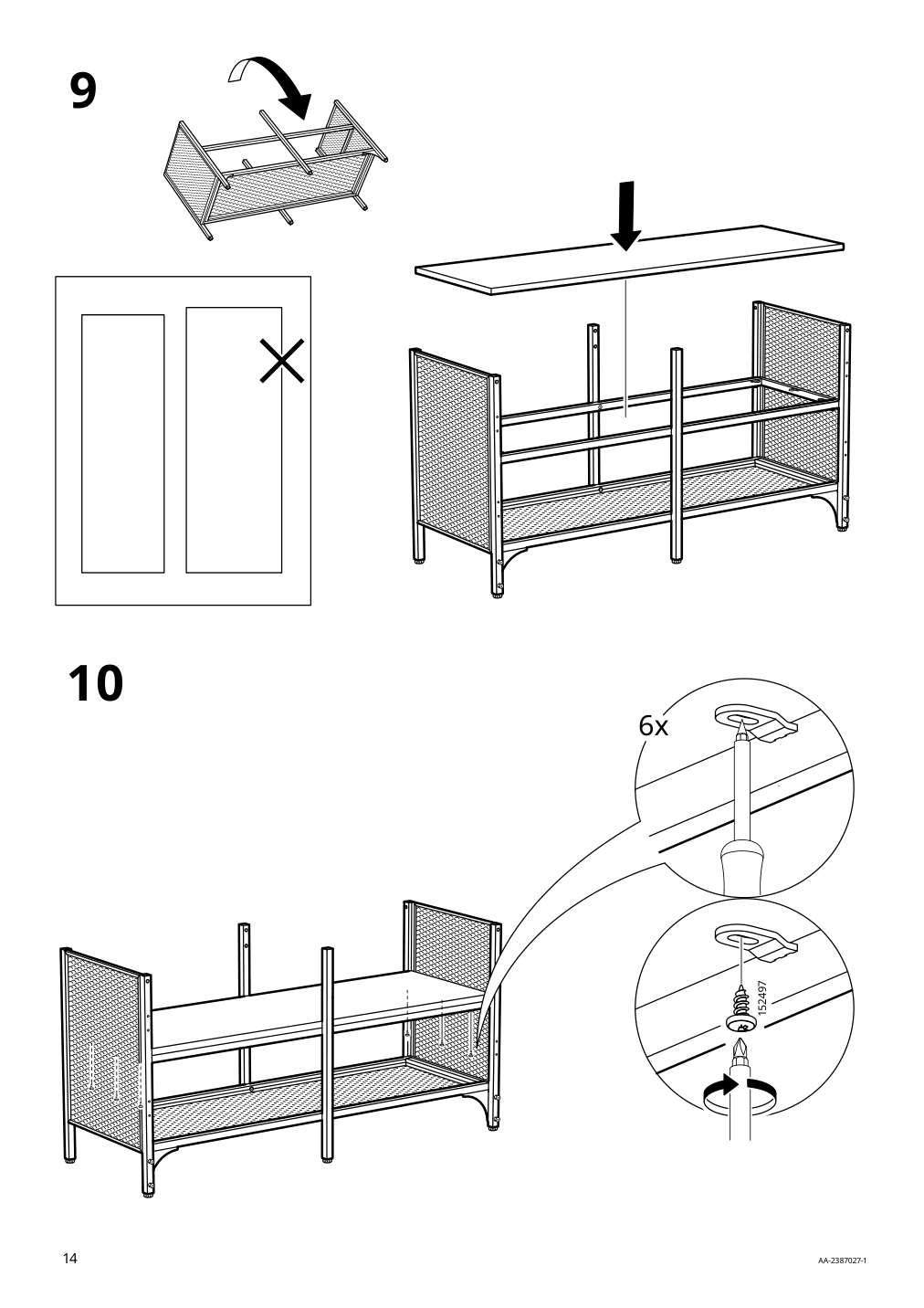 Assembly instructions for IKEA Fjaellbo tv unit black | Page 14 - IKEA FJÄLLBO TV unit 805.664.38