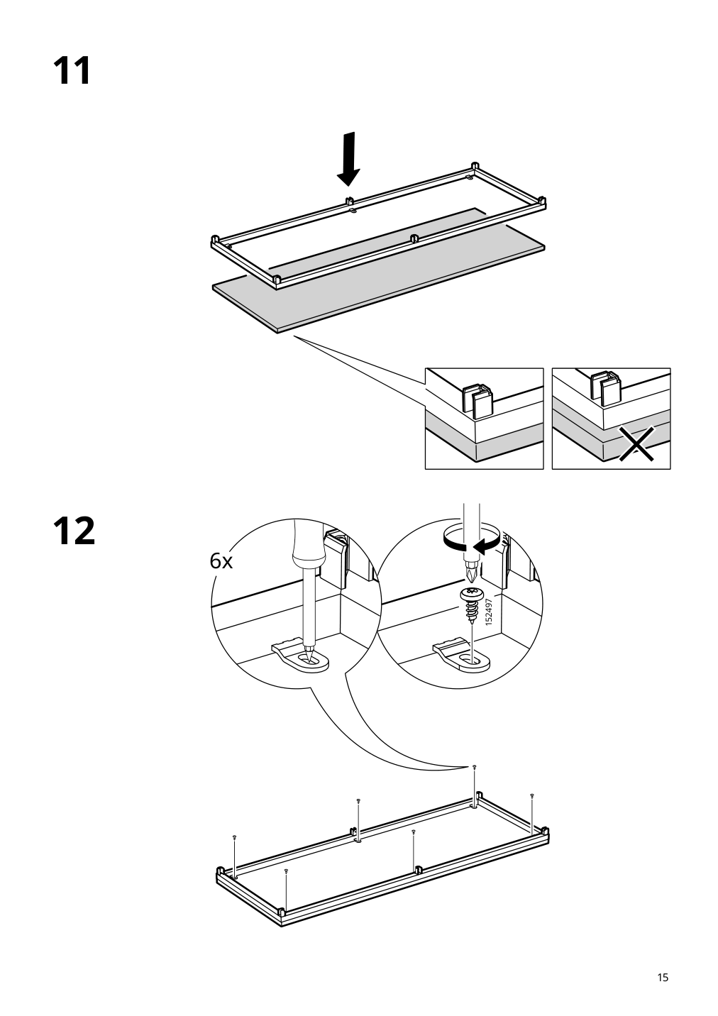 Assembly instructions for IKEA Fjaellbo tv unit black | Page 15 - IKEA FJÄLLBO TV unit 805.664.38