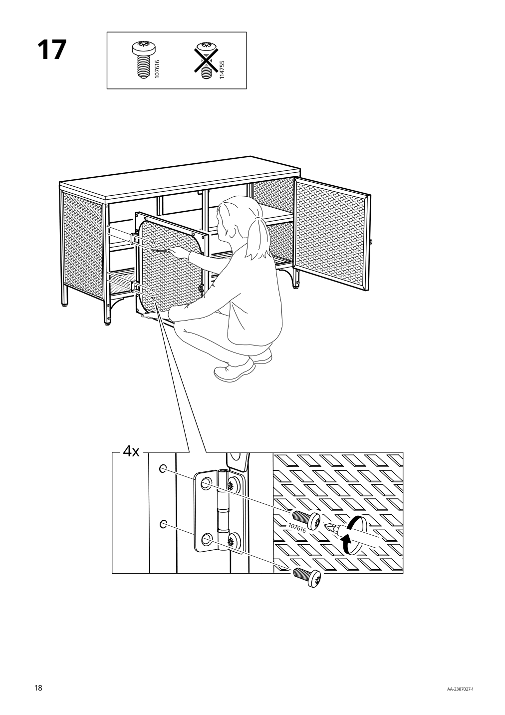 Assembly instructions for IKEA Fjaellbo tv unit black | Page 18 - IKEA FJÄLLBO TV unit 805.664.38