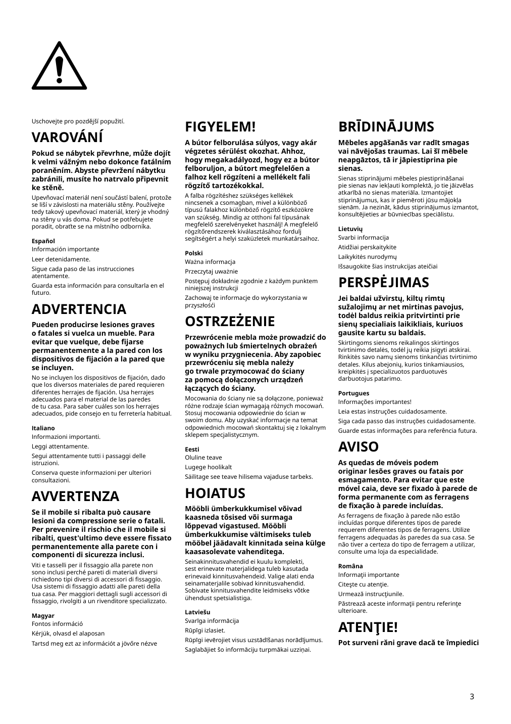 Assembly instructions for IKEA Fjaellbo tv unit black | Page 3 - IKEA FJÄLLBO TV unit 805.664.38