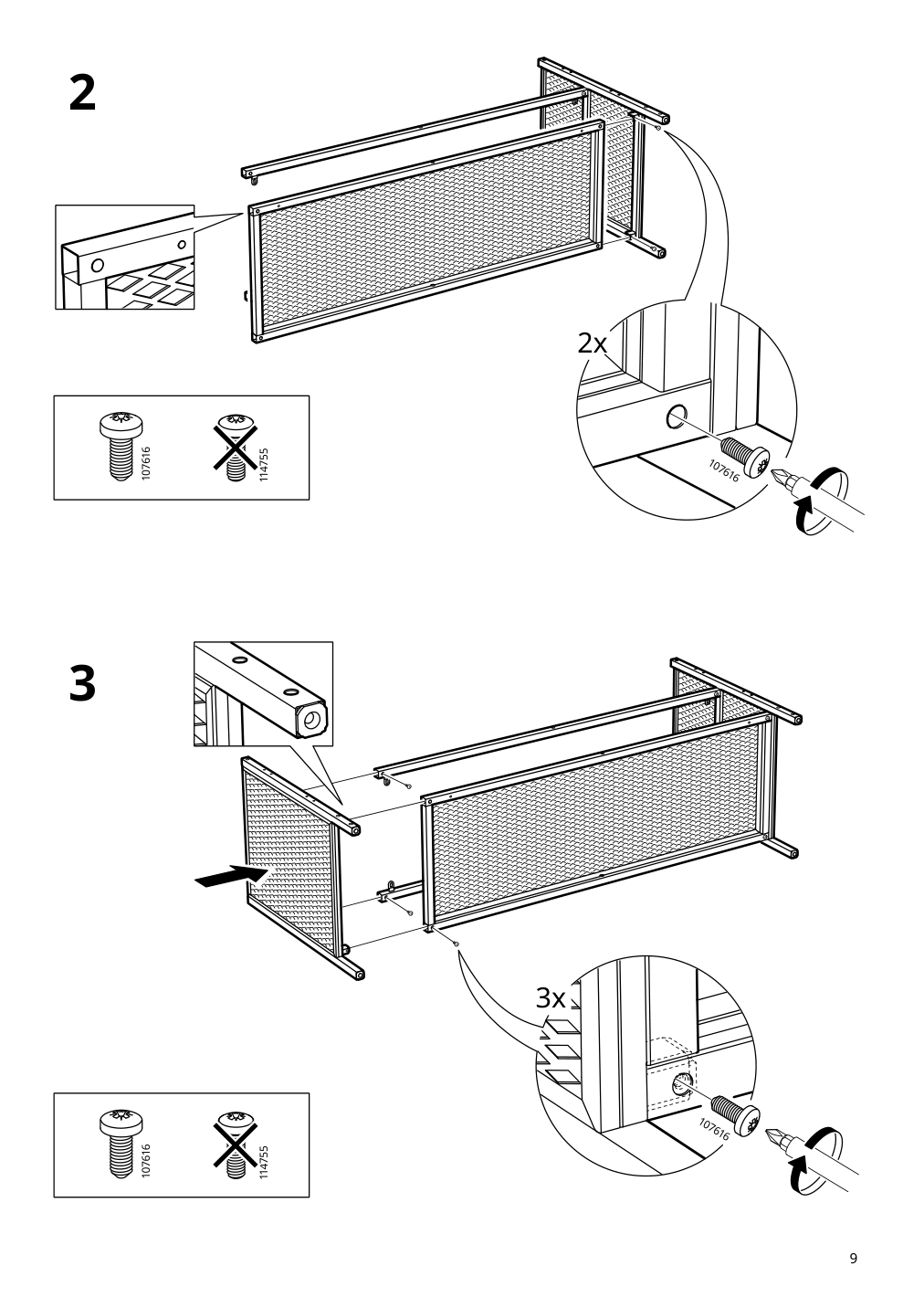 Assembly instructions for IKEA Fjaellbo tv unit black | Page 9 - IKEA FJÄLLBO TV unit 805.664.38